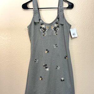 Retro Plaid Pinafore Dress